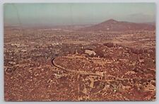 La Mesa California, Mount Helix Grossmount Aerial View, Vintage Postcard picture