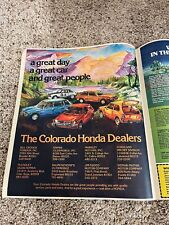 1977 Honda Cars Newspaper Ad - Denver Post picture