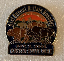 Custer State Park Annual Buffalo Roundup Collectors Lapel Hat Backpack Pin 2006 picture