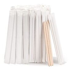 200pcs Individually Wrapped Coffee Stirrers Wood - 5.5