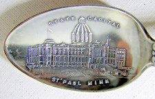 Excellent Multi  Image St Paul Minnesota Sterling Silver Souvenir Spoon picture