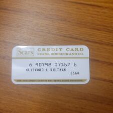 Vintage Sears Roebuck and Co Credit Card Charge Card 70s Gold Department Store picture