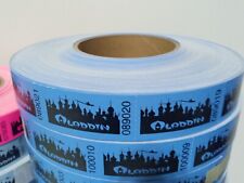 Vintage Aladdin Casino Las Vegas - (1) Roll of (1000) #rd Tickets Electric Blue picture