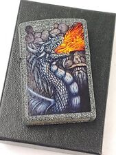 Zippo 49776 Fiery Dragon Design on Iron Stone Finish Lighter - JUL (G) 2022 NEW picture