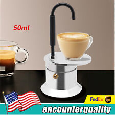 NEW Silver Coffee Mocha Maker Conduit Pot One Cup 50ml Extraction Coffee Machine picture