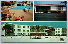 Sarasota Florida~The Casa Blanca Apartments & Villa Multi-View~Vintage Postcard picture