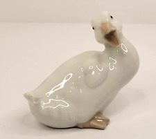 Vintage NAO by Lladro Baby Duck Figurine Porcelain Open Beak Duckling Spain 1982 picture