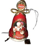 Coca-Cola BRADFORD EDITION Santa  Red Christmas Bell Collector edition 2001 picture