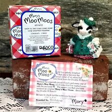 VTG Mary's Moo Moos Shop 'Til The Cows Come Home Figurine Box 1994 Enesco 651672 picture