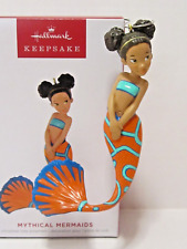 Hallmark Ornament 2023 Mythical Mermaids 1st Vibrant Orange Blue Fish Tail B30 picture