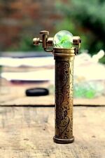 Antiqued Brass Kaleidoscope with Marble Eyepiece Classic Best Gift Kaleidoscope picture