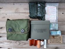 AUTHENTIC VIETNAM DATED M1967 M67 JUNGLE FIRST AID KIT MEDIC BANDAGE POUCH SET picture