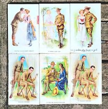 Archie Gunn WWI 6 Postcards To One Girl From Two Soldiers Camp Merritt NJ to VA picture