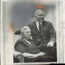 1970 Press Photo Author Agatha Christie and husband Max E. L. Mallowan picture
