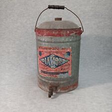 Vintage Winfield Diamond Faucet Spigot Lamp OIL Kerosene Can Warren OH Label picture