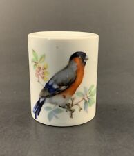 Vintage West Germany Porcelain Candle Holder Song Bird Goldfinch picture