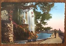 Color Postcard - La Cascade du Château - Nice, France- Postmarked US Navy 1954 picture