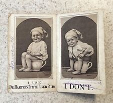 Victorian Advertising Card Dr Harters Liver Pills Child On Potty St Louis MO picture