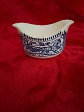 Vintage Timeless Currier & Ives Oval Gravy Boat  picture