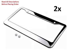 BLVD 2PCS CHROME STAINLESS STEEL METAL LICENSE PLATE FRAME TAG 2, chrome 1  picture