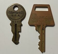 Vintage American Lock Company Keys Junkunc Bros Crete Illinois USA picture