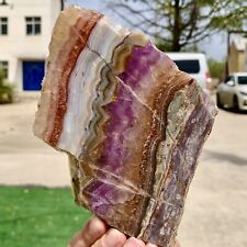335G Natural and beautiful dream amethyst rough stone slab specimen picture