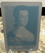 Abigail Adams 2021 Pieces Of The Past 1/1 Yellow Printing Plate picture