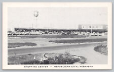 Republican City NE Nebraska - Shopping Center - Postcard -  circa 1940's picture