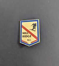 RARE Vintage Mill Ridge Ski Resort Lapel Pin Badge Souvenir - North Carolina (B) picture