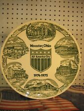 Wooster Ohio All-America City 1975 Jaycees Commemorative Plate Kettlespring Kiln picture