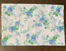 Vintage Fieldcrest Perfection Standard  Pillowcase Blue Floral Flowers Grandma picture