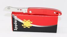 Spyderco Roadie Double Dent Non Locking Pocket Knife Red FRN Handle C189PRD picture