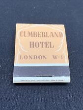 Vintage Feature Matchbook Cover Cumberland Hotel London Front Strike Unstruck KG picture