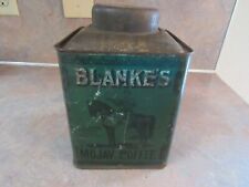 VINTAGE BLANKE'S MOJAV COFFEE 2 LB TIN WITH LADY ON HORSE picture