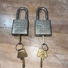 2 US Military Padlock American Lock 5200 Series W/ 2 Keys Hardened picture