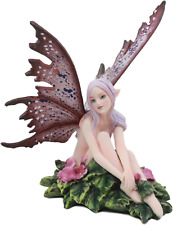 Ebros Amy Brown Whimsical Anemone Pink Flower Garden Fairy Figurine FAE Magic St picture