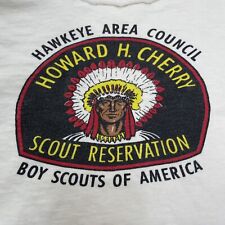 Vintage Boy Scout T-Shirt 60's Howard Cherry Scout Reservation Size 14 picture
