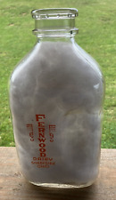 Fernwood Dairy 1/2 Gallon Shadyside, OH Milk Bottle--Free Ship picture