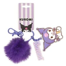 Kuromi Multi Charm Pom Pom Keychain Sanrio Licensed NEW picture