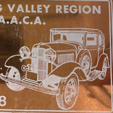 Vintage 1978 Antique Car Show AACA Warsaw Wyoming Valley Region New York Plate picture