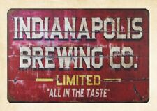 wall decoration INDIANAPOLIS BREWING ALL IN THE TASTE metal tin sign picture