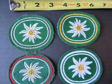 4 Vintage Edelweiss Patches Felt never used picture