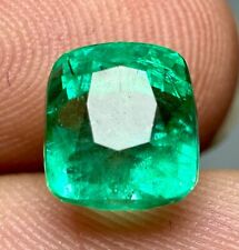 1.7 Ct Natural Transparent Top Green Panjshir Emerald Cut Gemstone From @AFG picture