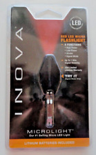 INOVA Red LED Radiant Microlight Compact LED Keychain Flashlight W/ 2 NEW BATTER picture