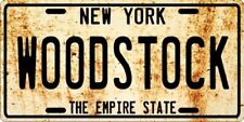 WOODSTOCK 1960's Nostalgic Weathered New York License plate picture