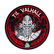 TIL VALHALL Morale Patch ARMY MILITARY WAR NORWAY BLACK&RED Ukrainian made picture