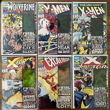  X-Men: Fatal Attractions 1-6 Hologram Covers (NM) Complete Crossover Set (1993) picture