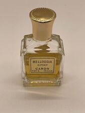 CARON Bellodgia Extrait Vintage Perfume Bottle Paris France 1/4 Oz Left picture