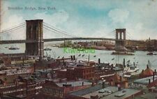 Postcard Brooklyn Bridge New York NY picture
