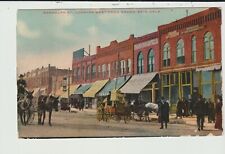 POSTCARD RANDOLPH STREET LOOKING WEST FROM GRAND ENID OKLAHOMA STREET SCENE picture